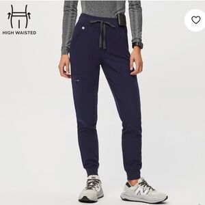 NWOT FIGS Zamora Jogger Scrub Pants | NAVY BLUE | XS PETITE